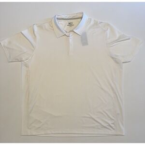 Johnston & Murphy Polo Men's XXL Golf Performance White‎ XC4 New